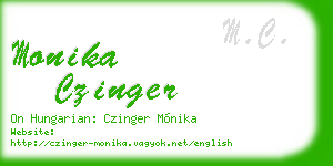 monika czinger business card