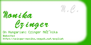 monika czinger business card